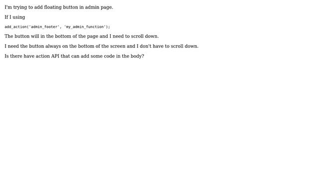 Wordpress: Add html code in admin page смотреть онлайн