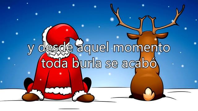 Rodolfo El Reno Cancion,Villancico, Canciones Infantiles, Rudolf El Reno De La Nariz Roja, Navidad