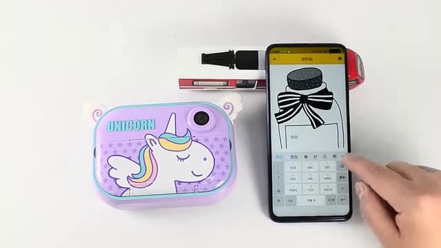 Wifi Детская фото-видеокамера Full HD / Детский фотоаппарат с печатью / Инстакс/Полароид /Единорожк смотреть онлайн