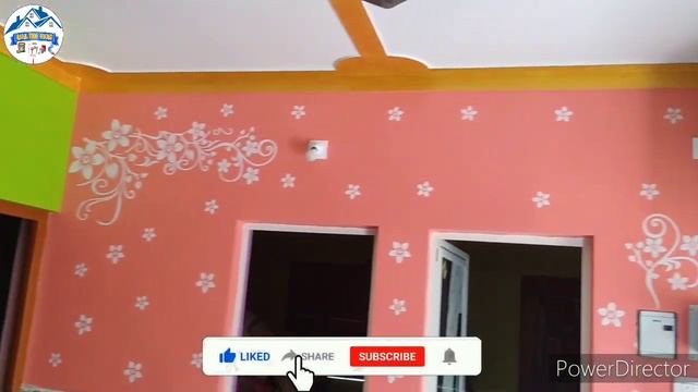 house colour painting. dining wall design. bedroom stencil design смотреть онлайн