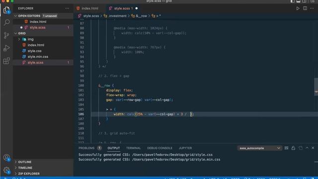 HTML / CSS - 4 варианта построения сетки карточек смотреть онлайн