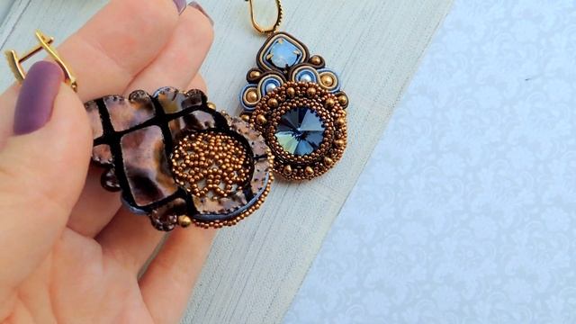 сутажные серьги "Утро аристократа" смотреть онлайн