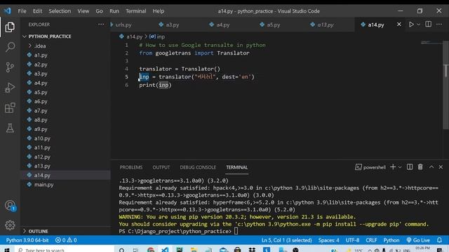 Use Google Translate in Python Programming #akshdesai смотреть онлайн