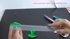 Листик из ленты №1. "Канзаши". Мастер-класс.