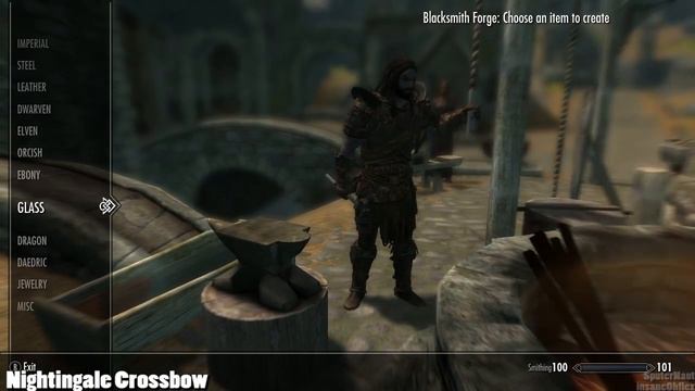 Skyrim Mod Spotlight: Helmet Toggle, Footprints, and Nightingale Crossbow смотреть онлайн