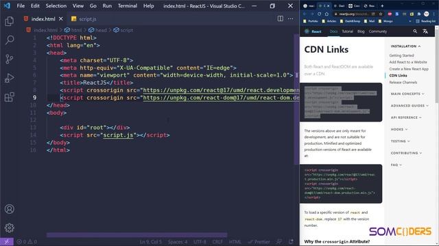 React JS basics Somali Lesson 2 - Writing your first React code смотреть онлайн