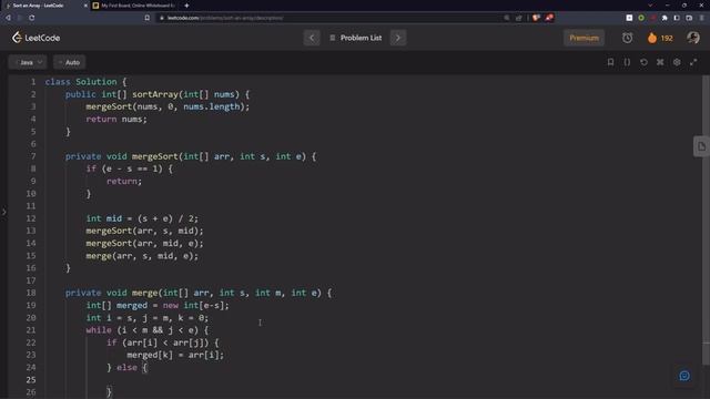 912. Sort an Array - JAVA (Min Heap / Merge sort / Counting sort - Detailed explanation + Coding) смотреть онлайн