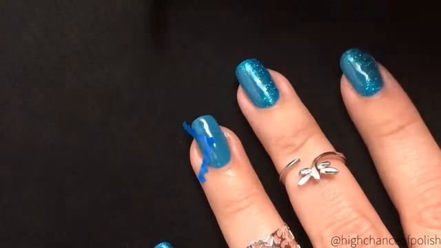 Wrap Your Nails With Blue Vinyl Nail Art! смотреть онлайн