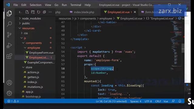 #5 employee management application using laravel, vuejs and vuex смотреть онлайн