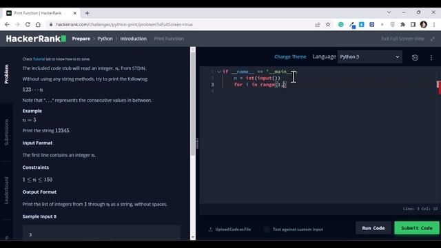 Print Function with Python | HackerRank Challenge | Problem Solving | CodingWithKien смотреть онлайн