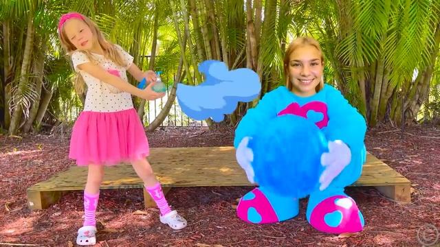 Настя, Мэгги и папа веселая история для детей про волшебную палочку. смотреть онлайн