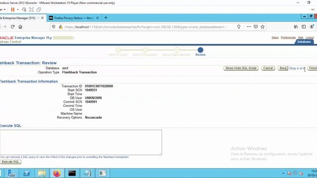 Démonstration LogMiner ORACLE 11g смотреть онлайн