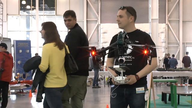 ВЫСТАВКА ХОББИ-ЭКСПО 2015 DJI Inspire 1 - квадрокоптер c 4K видеокамерой смотреть онлайн