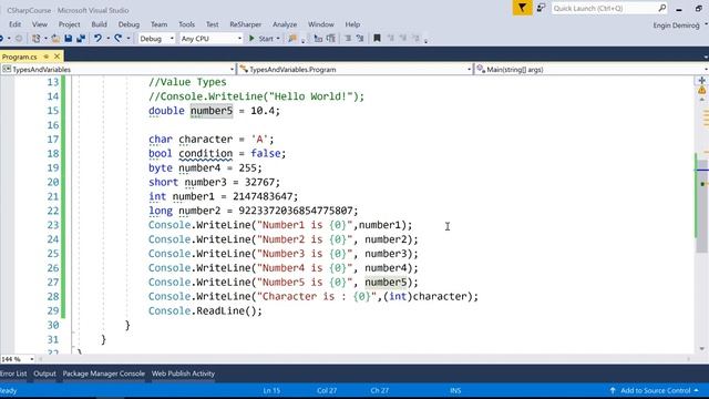 C# Dersleri 12: Decimal Veri Tipi смотреть онлайн