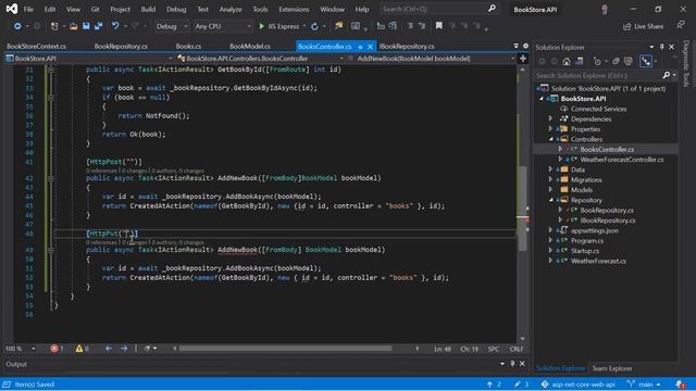 HTTPPUT: Create API to update the item in the database | ASP.NET Core 5.0 Web API Tutorial смотреть онлайн