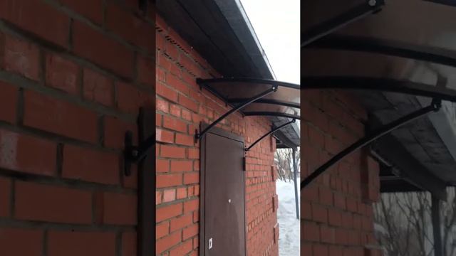 Козырек усиленный над входной дверью