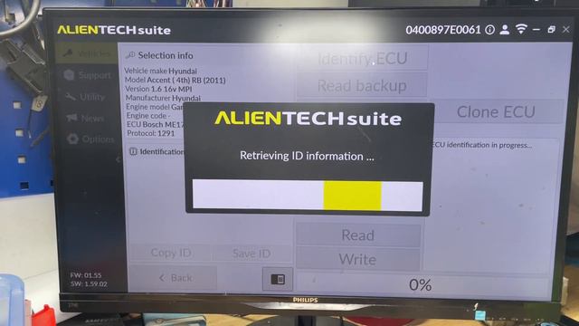 ME17.9.11 - How to read & Write ME17.9.11 ECU of the Hyundai Kia brand with KESS Alientech. смотреть онлайн