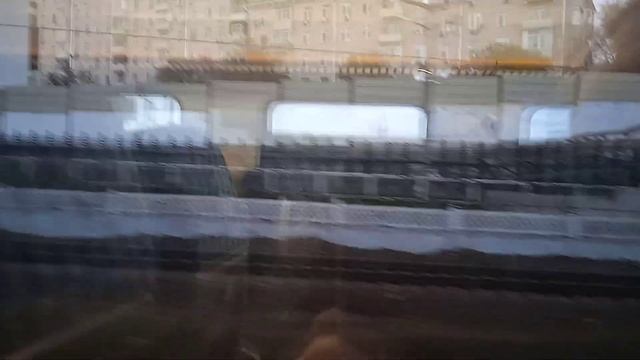 Филёвская линия Московского метро из окна ЭП2Д. 5.10.2023г. смотреть онлайн