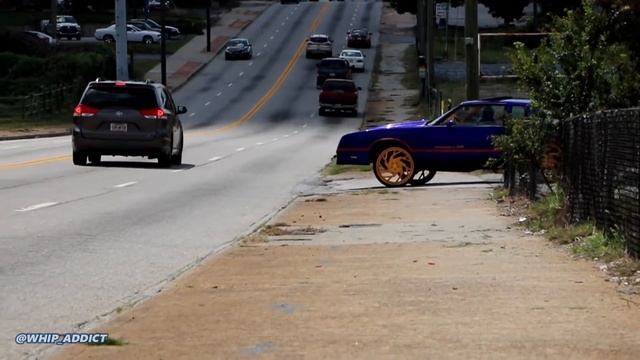 WhipAddict: Deck's Kandy Cobalt Blue Chevy Monte Carlo SS on All Gold SD Forged 24s! Custom Interio смотреть онлайн