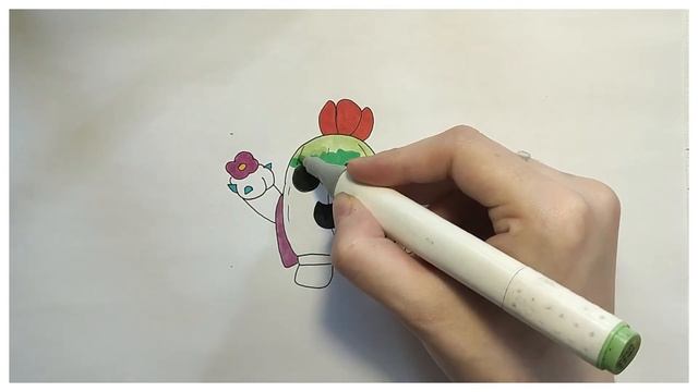 Как нарисовать СПАЙКА из BRAWL STARS просто / рисунки для новичков / лапка художника смотреть онлайн