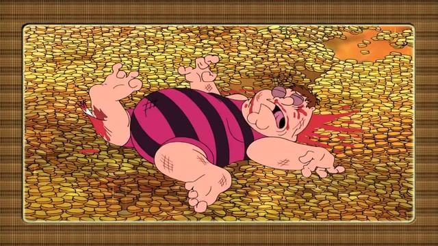 Гриффины прикол в хранилище Скруджа МакДака Family Guy Joke