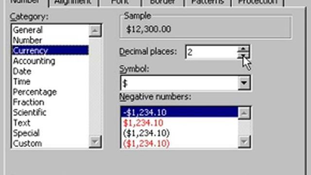 Microsoft Office Excel 2000 Formatting numbers смотреть онлайн