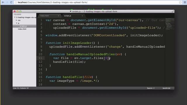 Reading image data with canvas and JavaScript смотреть онлайн