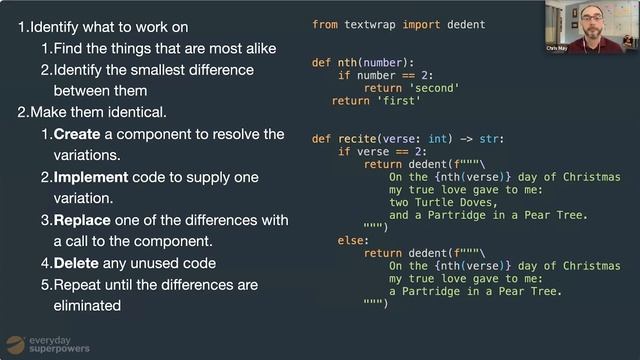 Refactoring Python Code Without Losing Your Mind: Chris May смотреть онлайн