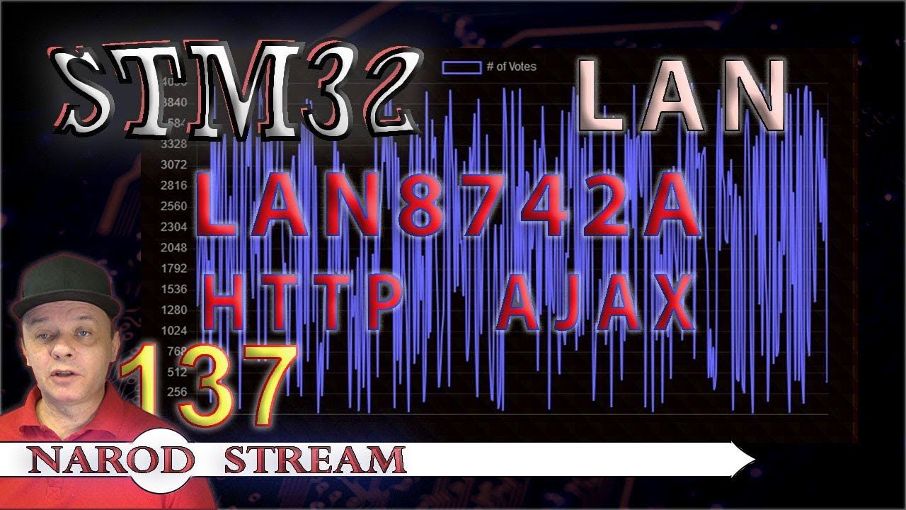 Программирование МК STM32. Урок 137. LAN8742A. LWIP. SOCKET. HTTP. AJAX смотреть онлайн