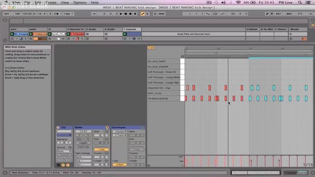 Drum Production & Sound Design in Ableton Live Part 1: Programming Drums смотреть онлайн