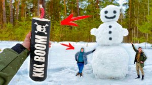 ✅ МОЩНЫЕ ПЕТАРДЫ + БОЛЬШОЙ СНЕГОВИК ?ТОП 50 ПЕТАРД В СНЕЖНОМ ШАРЕ ?