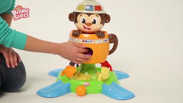 Having A Ball™ Hide & Spin Monkey™ - Français from Bright Starts™ смотреть онлайн