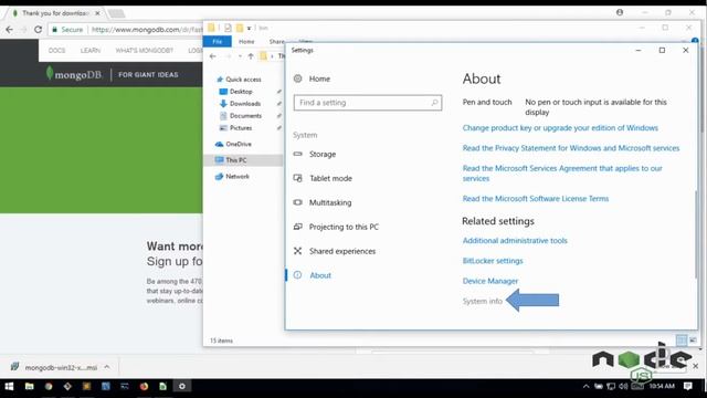 NodeJS - Download and Install MongoDB смотреть онлайн