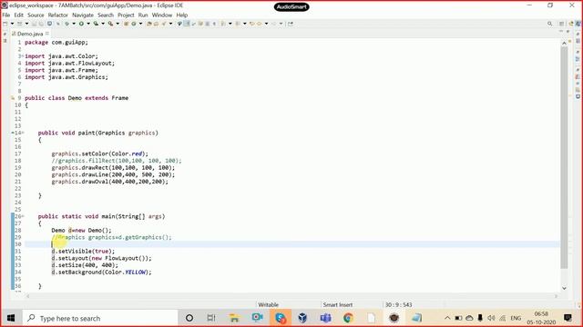 #102 Graphics , Applet | How to Create An U.I(User Interface)Using AWT & Swing In Java Tutorial смотреть онлайн