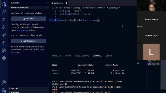 W1D3: Intro to JavaScript смотреть онлайн