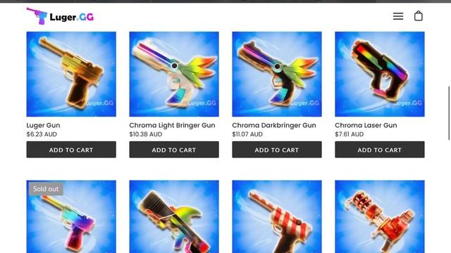 Luger.GG this site sells you mm2 items смотреть онлайн