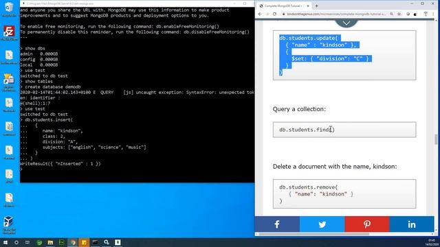 How to Set up MongoDB and Create Databases (Step by Step - 2020) смотреть онлайн