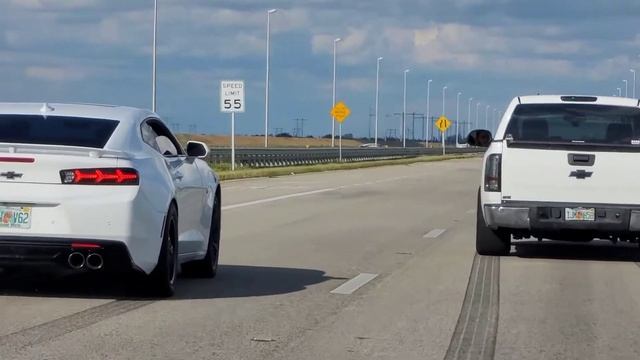 Camaro SS LT4 Supercharger vs 790 WHP Silverado 1500 Procharged смотреть онлайн