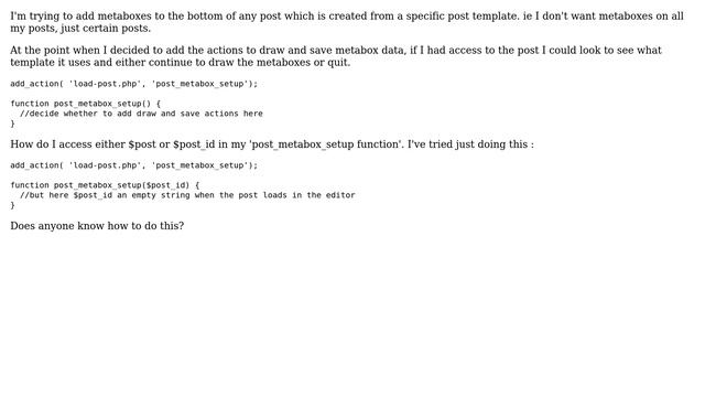 Wordpress: providing access to post_id or post inside functions.php смотреть онлайн