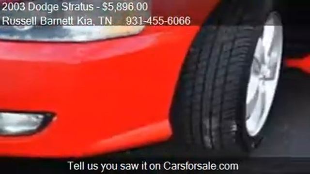 2003 Dodge Stratus R/T for sale in Tullahoma, TN 37388 at Ru смотреть онлайн