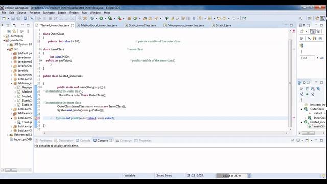 Inner class in java смотреть онлайн