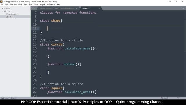 #02 PHP Object Oriented Programming Basics - OOP | Principles of OOP | Quick programming tutorial смотреть онлайн