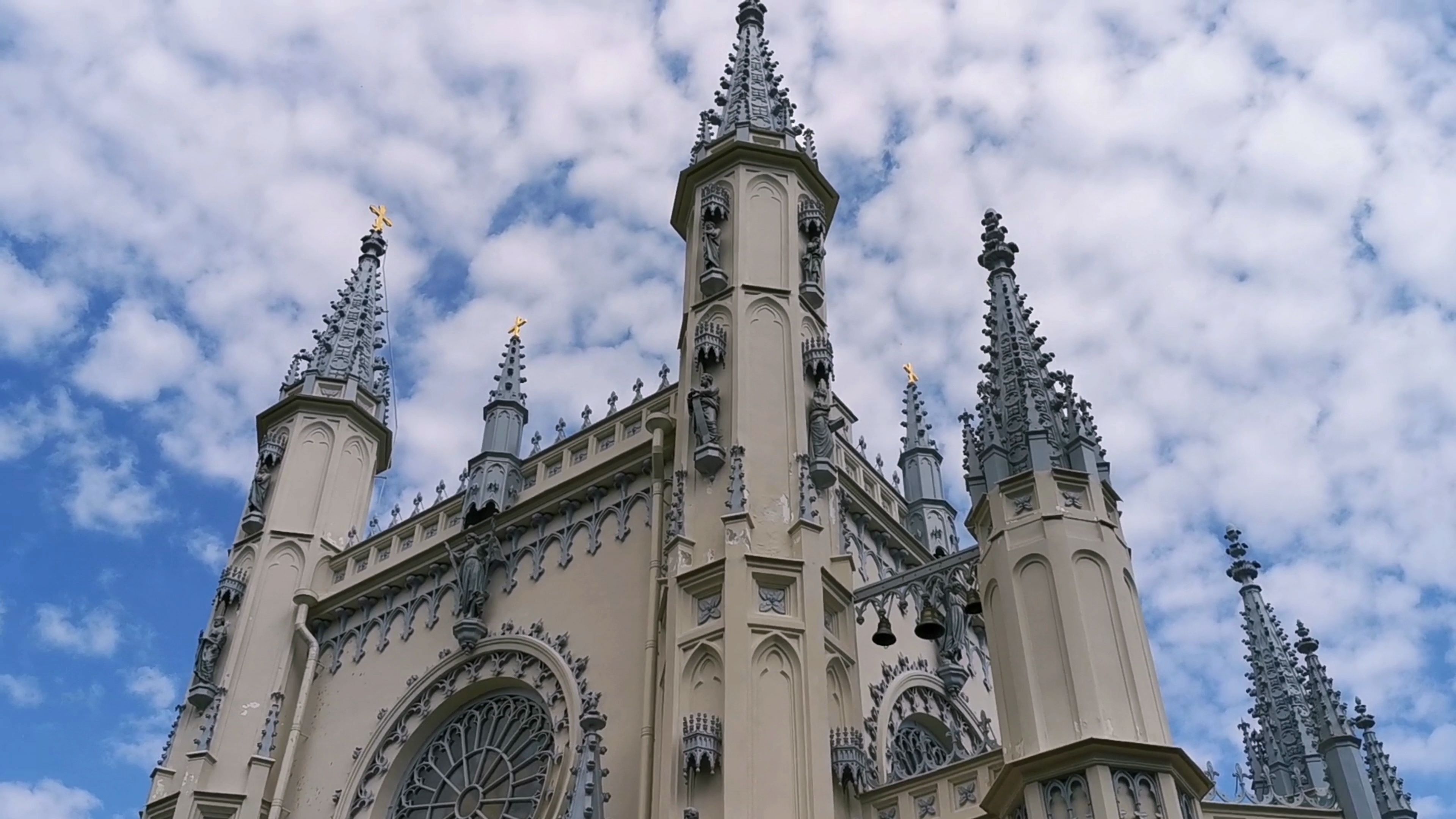 Готическая капелла в Петергофе. Моя прогулка в парке «Александрия». Санкт-Петербург смотреть онлайн