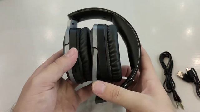 Распаковка USAMS US YN001 Wireless Headphones Black от Avtogear.ru