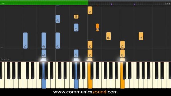 ADELE - SKYFALL - Piano Tutorial
