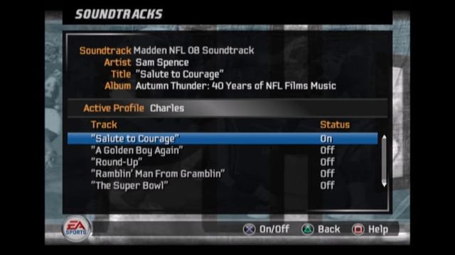 Sam Spence - Salute to Courage (Madden NFL 08 Edition) смотреть онлайн