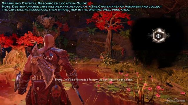 God of War Ragnarok - Gleaming, Shining, and Sparkling Crystal Location Guide The Crater Vanaheim смотреть онлайн