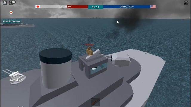 Играю в Морской бой в роблокс Naval Warfare смотреть онлайн
