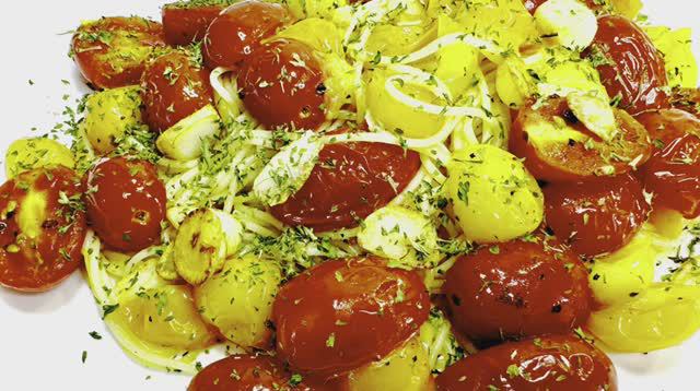 Паста диетическая с томатами и чесноком!