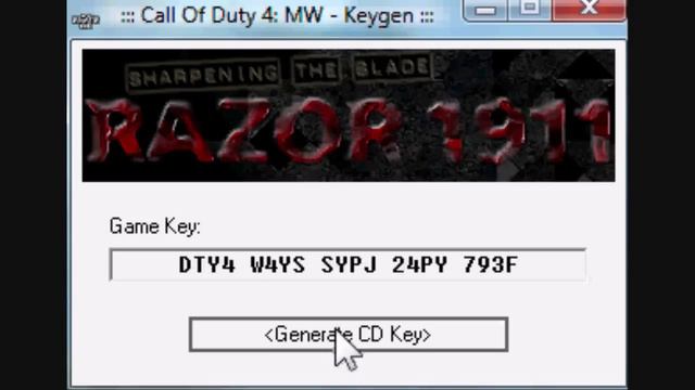 Cod 4 Keygen 100 Codes per second! смотреть онлайн